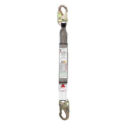 Super Anchor Safety ANSI Z359.13 Energy Absorber A-End Snaphook B-End Snaphook. 25" Service Length. 6181